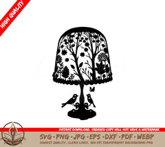 Table Lamp Digital Design Files (SVG, PNG, JPG, AI, PDF, DXF, EPS, WebP) 
