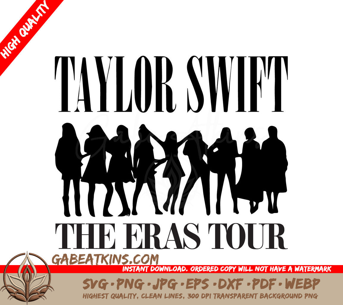 A Poster For Taylor Swifts The Eras Tour SVG - Taylor Swift SVG - The Eras Tour SVG