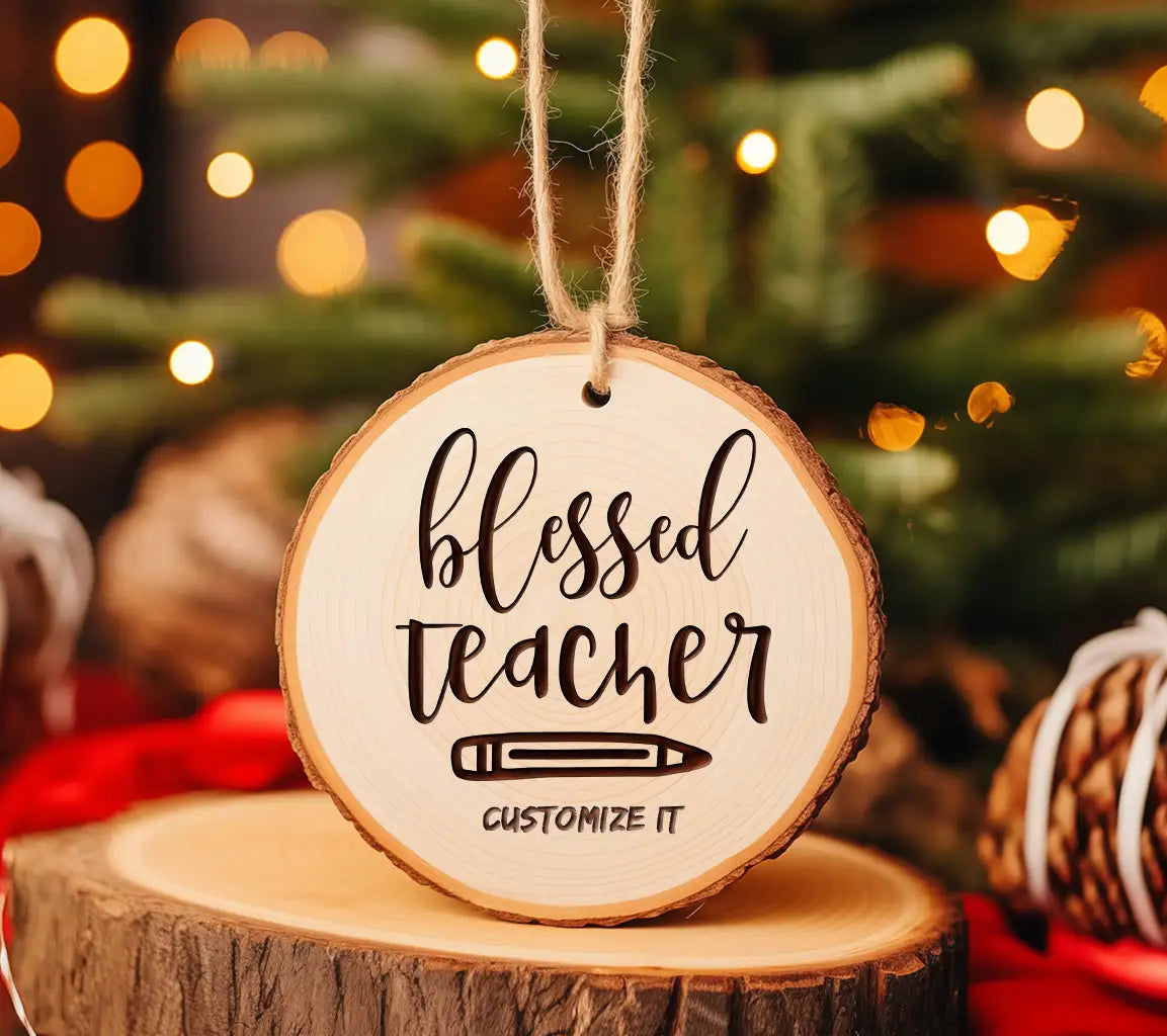 Blessed Teacher SVG with Pencil - Teacher Appreciation Design SVG