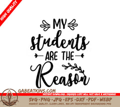 Teacher My Students SVG SVG