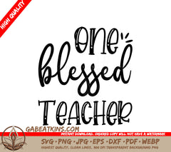  Blessed Teacher SVG SVG