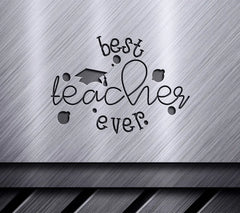 Best Teacher Ever Graduation Cap SVG SVG