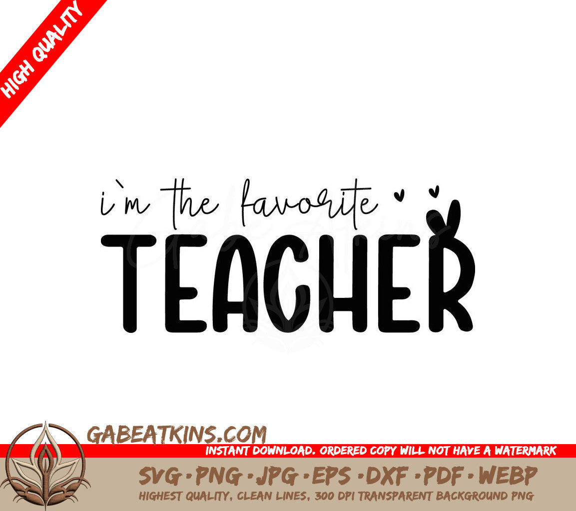 Favorite Teacher  SVG SVG