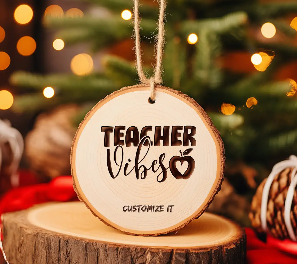  Teacher Vibes Design SVG with Apple - Perfect for Teachers SVG