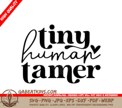 Tiny Human Tamer SVG Design SVG