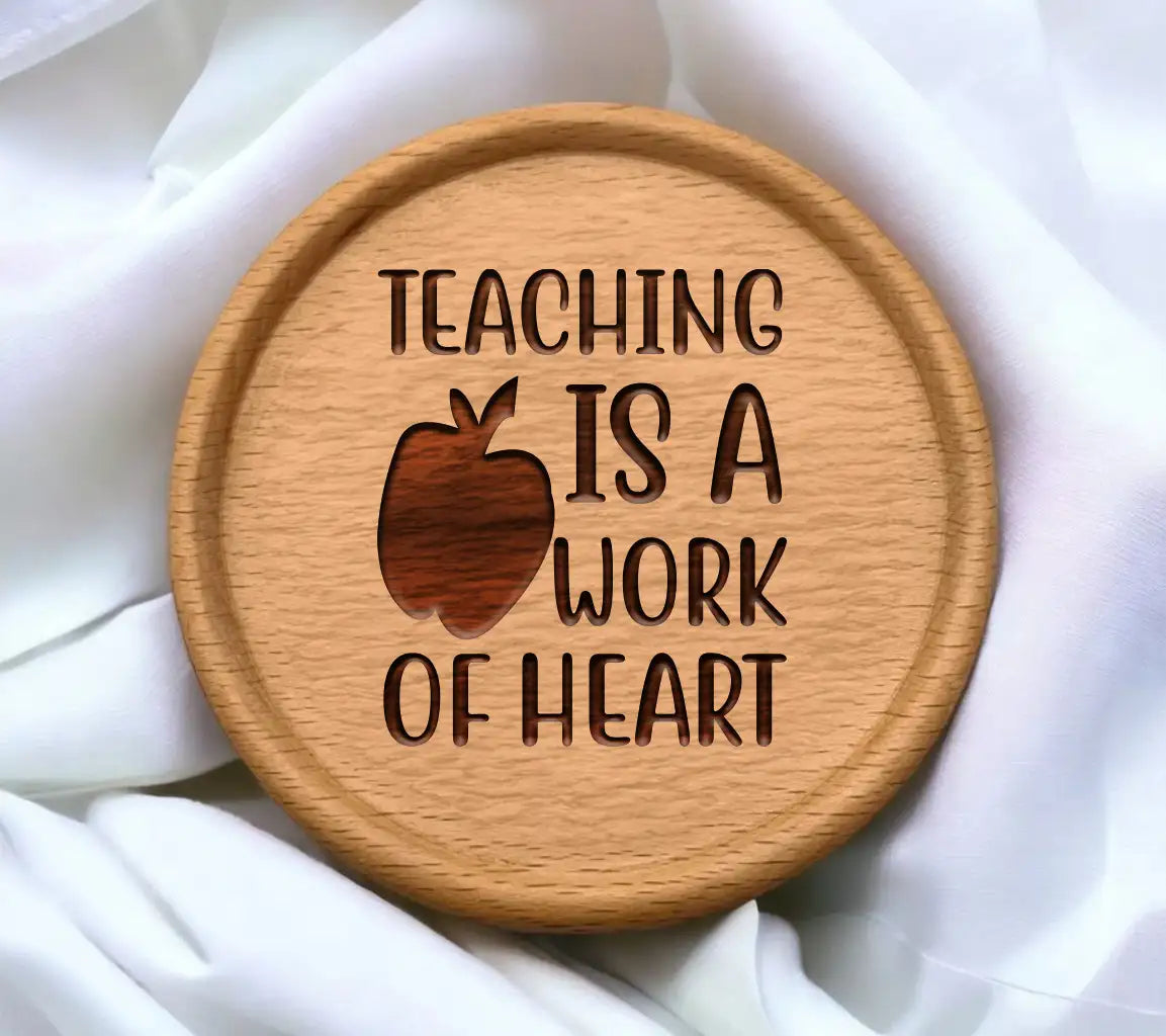 Teacher Heart SVG Poster SVG