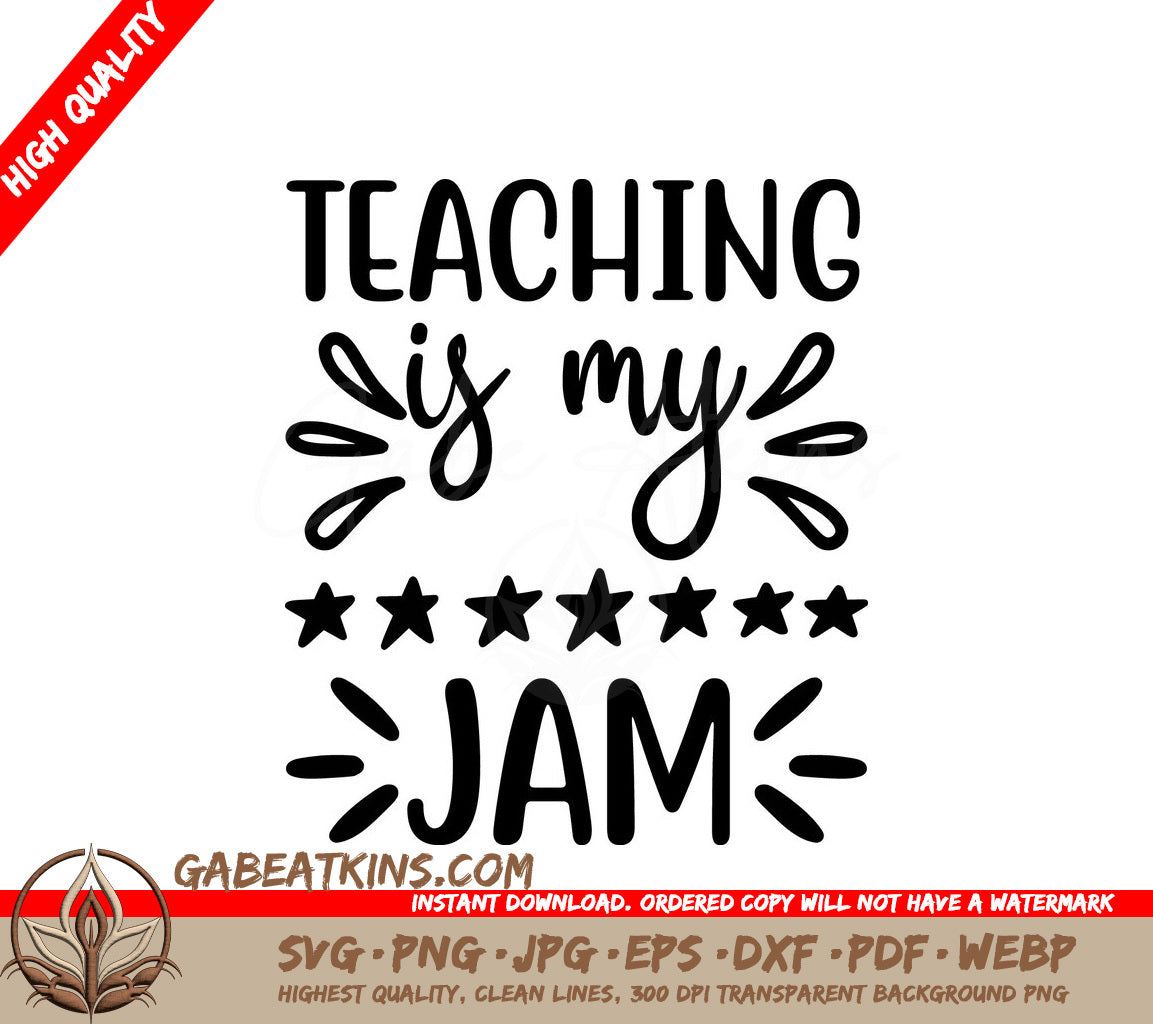  Teacher Jam SVG SVG