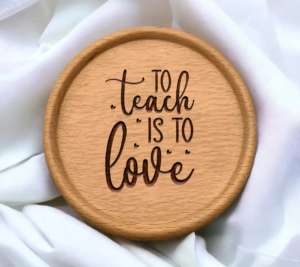 Teach Is Love SVG Poster SVG