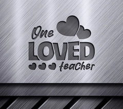 Teacher Valentine Hearts SVG  SVG