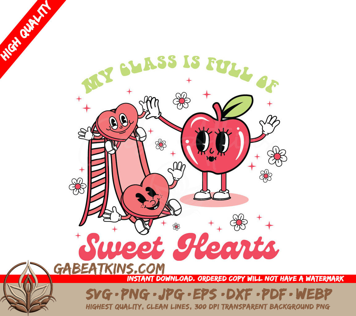 Sweet Hearts SVG Teacher Valentine  SVG