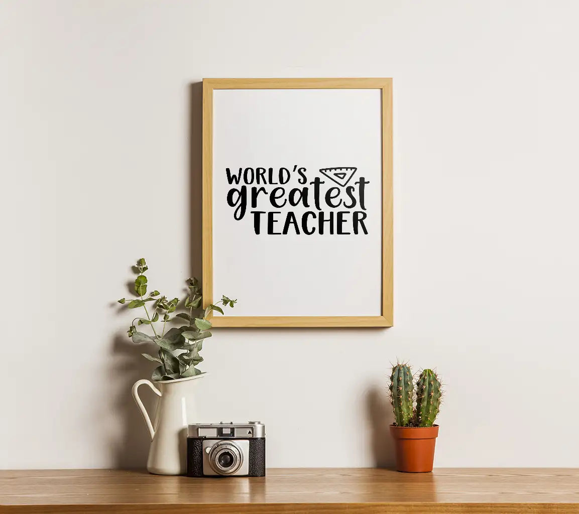 Worlds Greatest Teacher SVG -  Design SVG