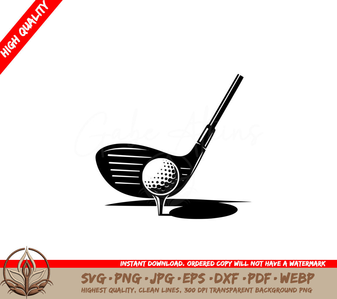 Tee Time Ready SVG Cut File Design 
