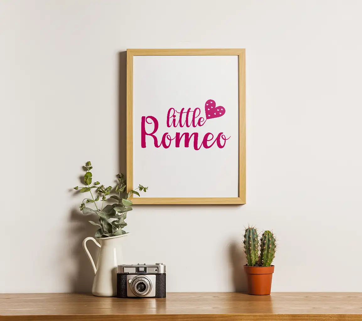 Pink Little Romeo Heart SVG SVG