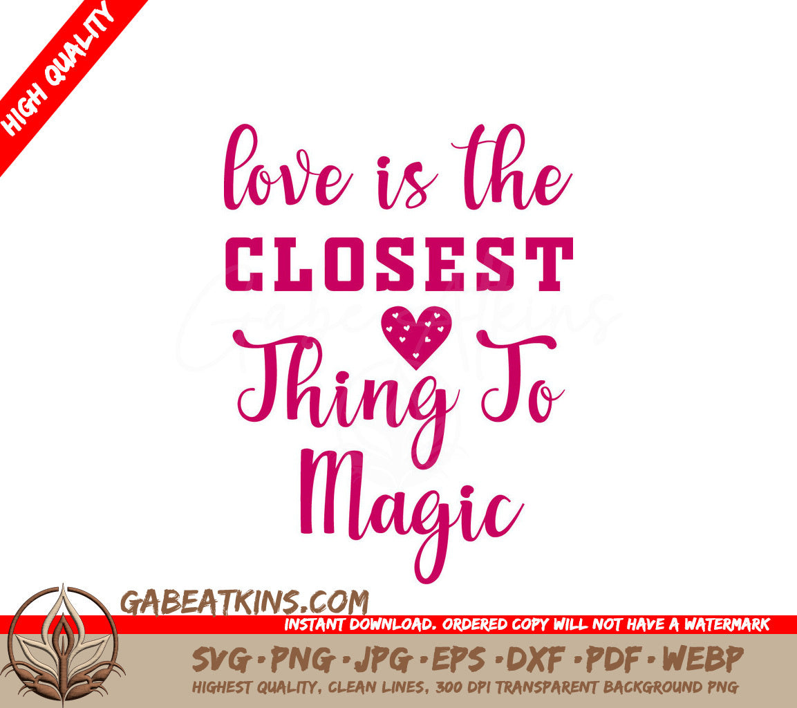 Love Magic SVG Design SVG