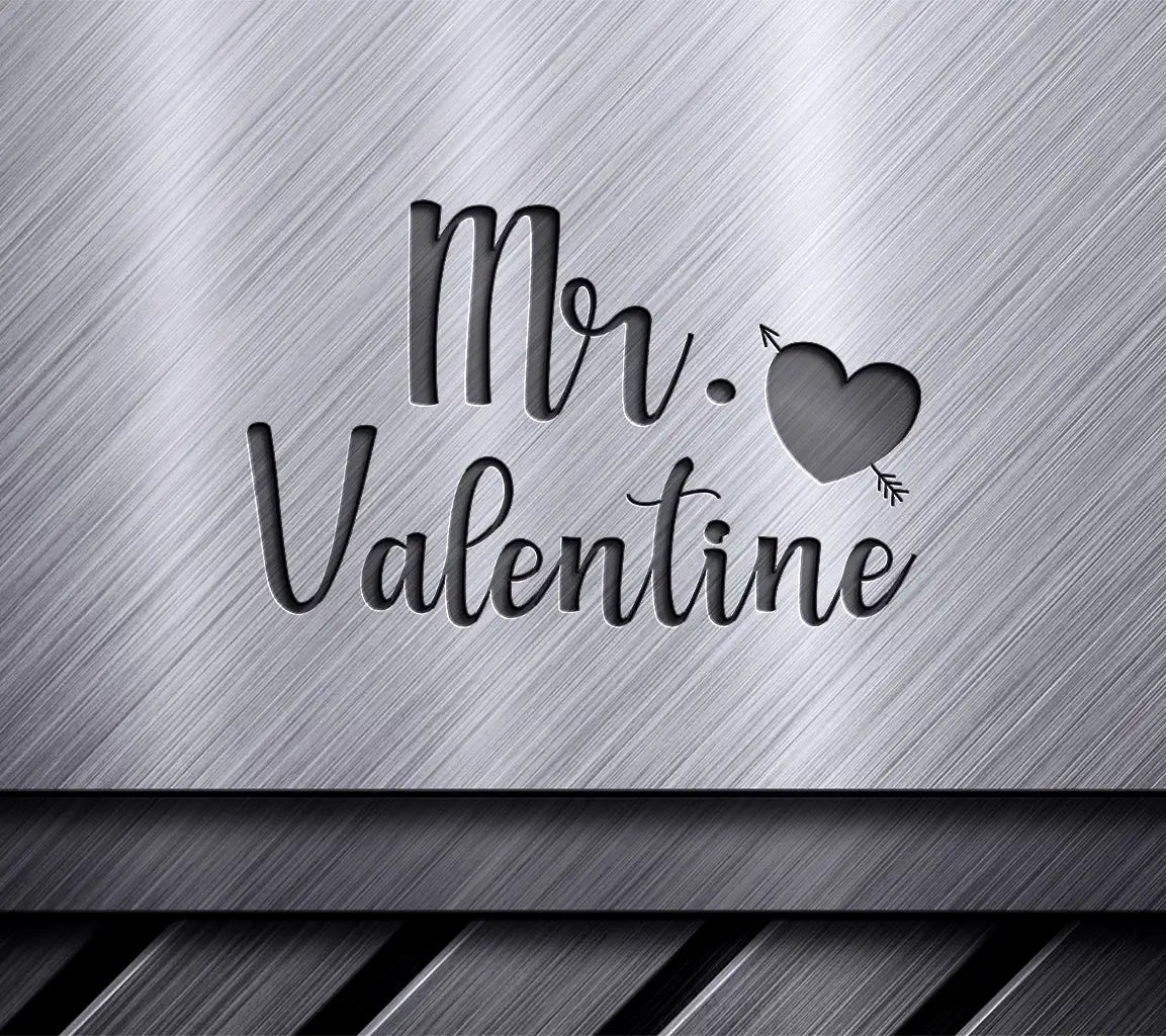 Mr. Valentine Heart Arrow SVG SVG