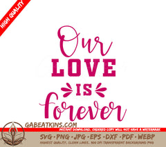 Forever Love Pink SVG Sign SVG