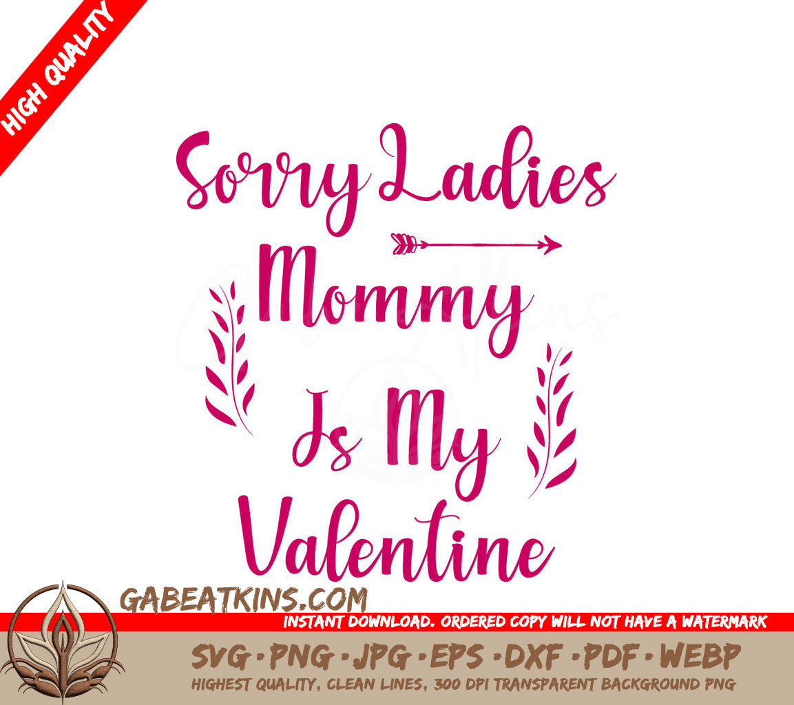 Mommys Valentine SVG Design SVG