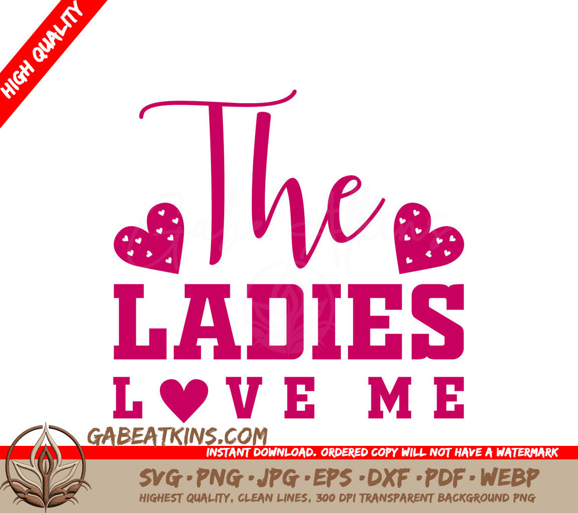 Pink Ladies Love Me SVG SVG