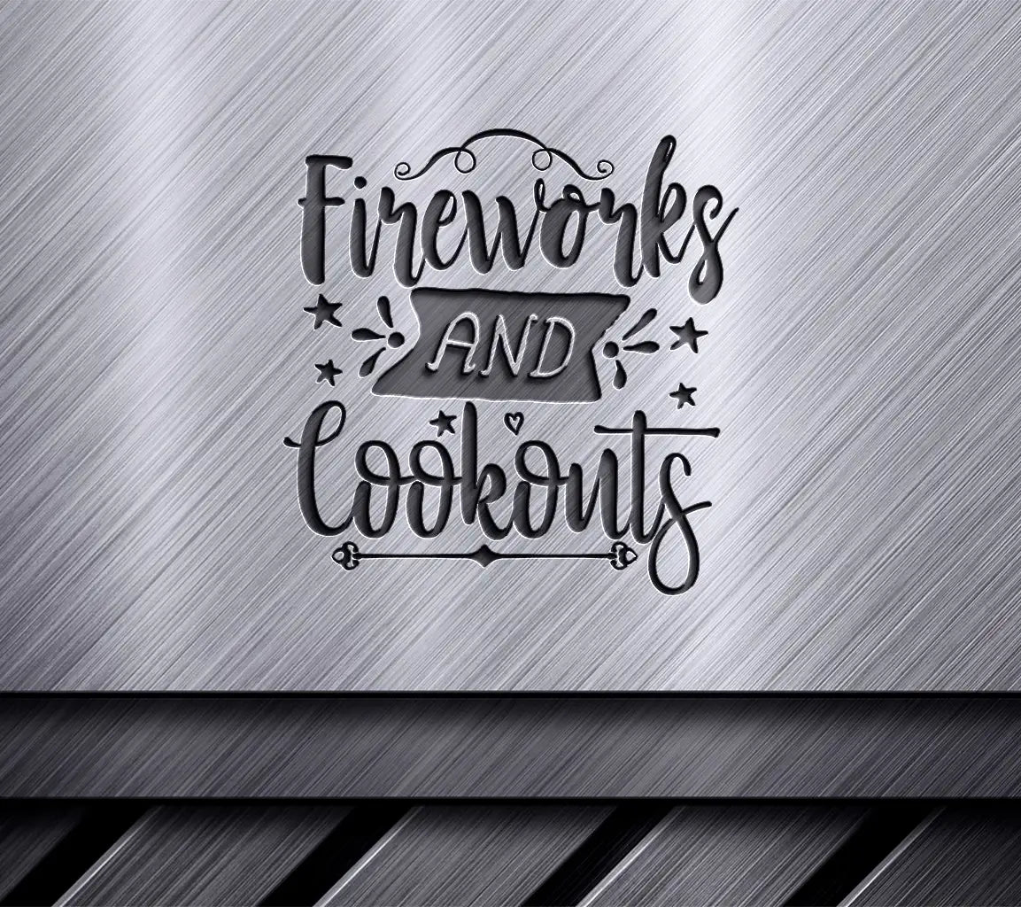 Fireworks & Cookout SVG Design SVG