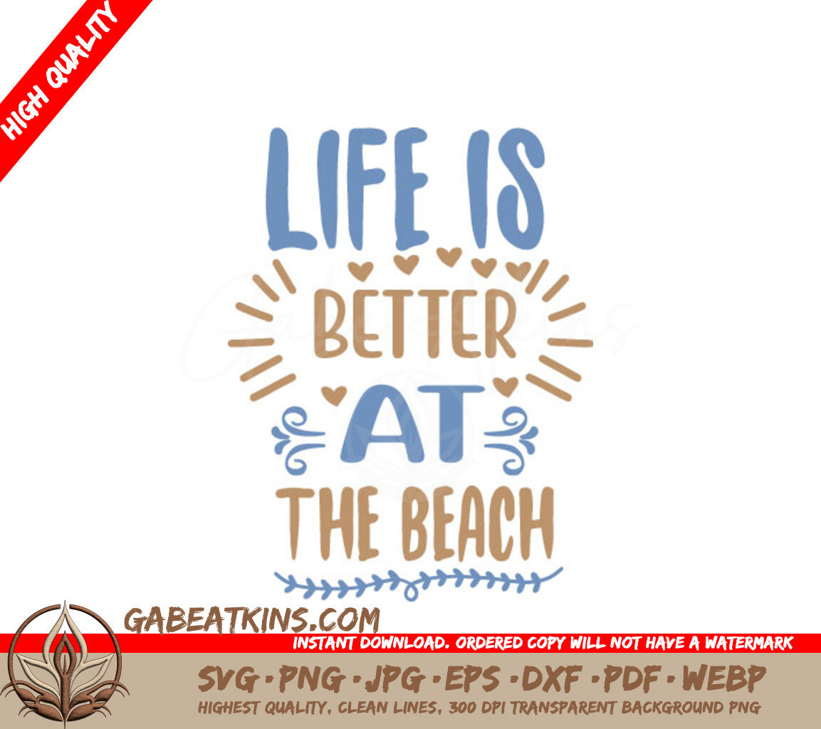 Beach Life SVG Poster SVG