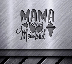 Mama Mermaid Butterfly SVG SVG