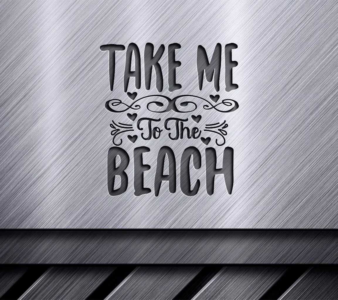 Blue & Brown Beach SVG Sign SVG