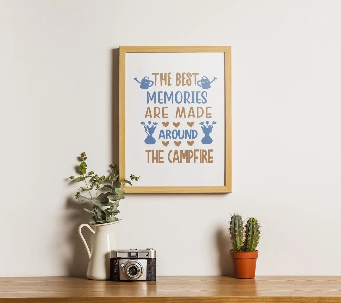 Campfire Memories SVG Poster SVG