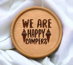 Happy Camper Ice Cream Cone SVG SVG