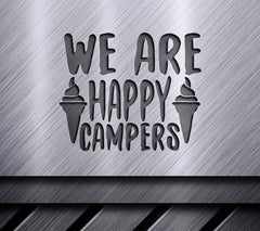 Happy Camper Ice Cream Cone SVG SVG