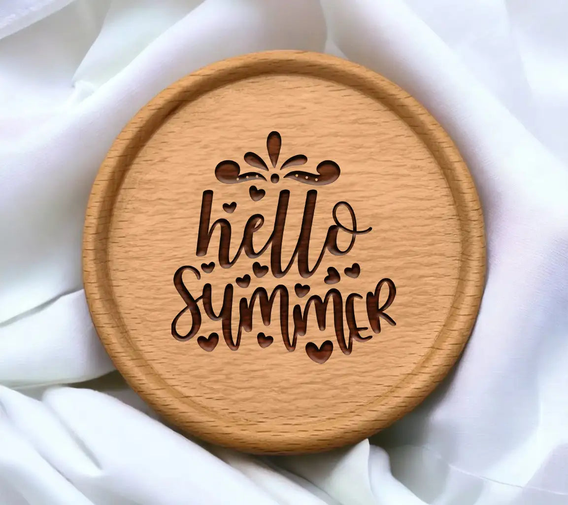 Hello Summer Hearts SVG SVG