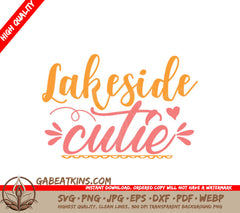 Lakeside Cutie Pink Orange SVG SVG