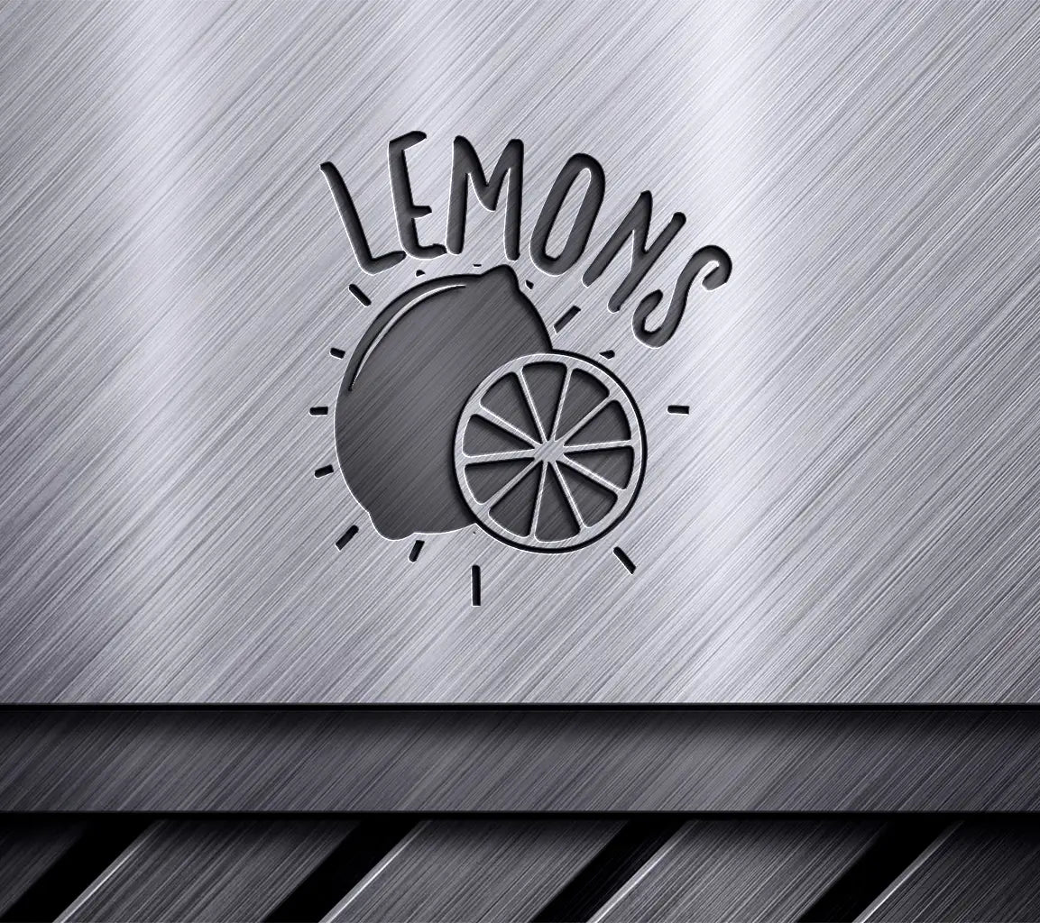 Lemon & Orange Slice SVG Design SVG