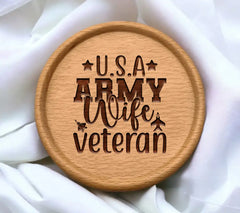 Army Wife Veteran SVG Design SVG