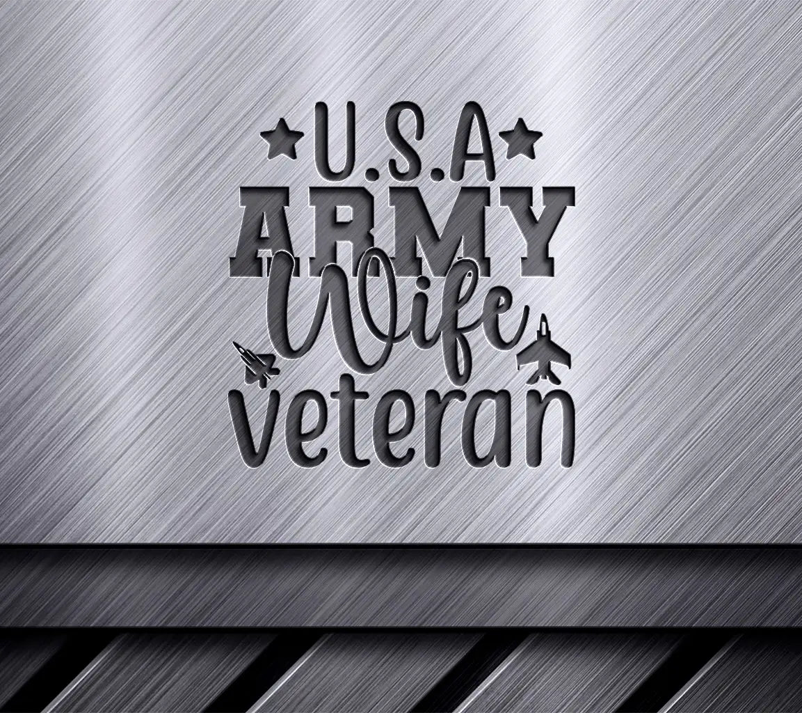 Army Wife Veteran SVG Design SVG