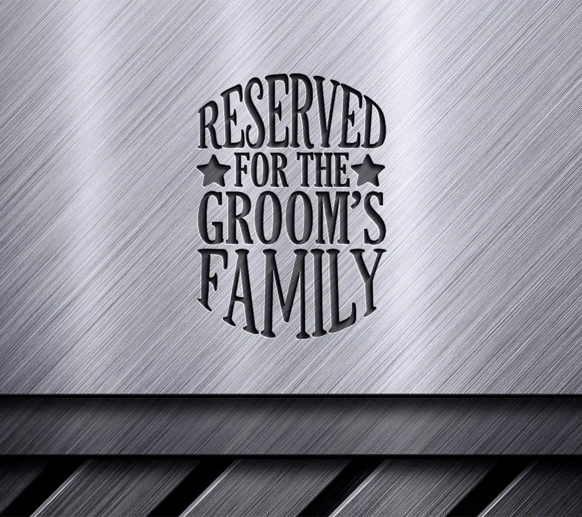 Grooms Family Reserved SVG SVG