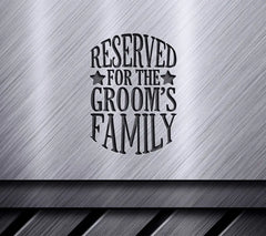 Grooms Family Reserved SVG SVG