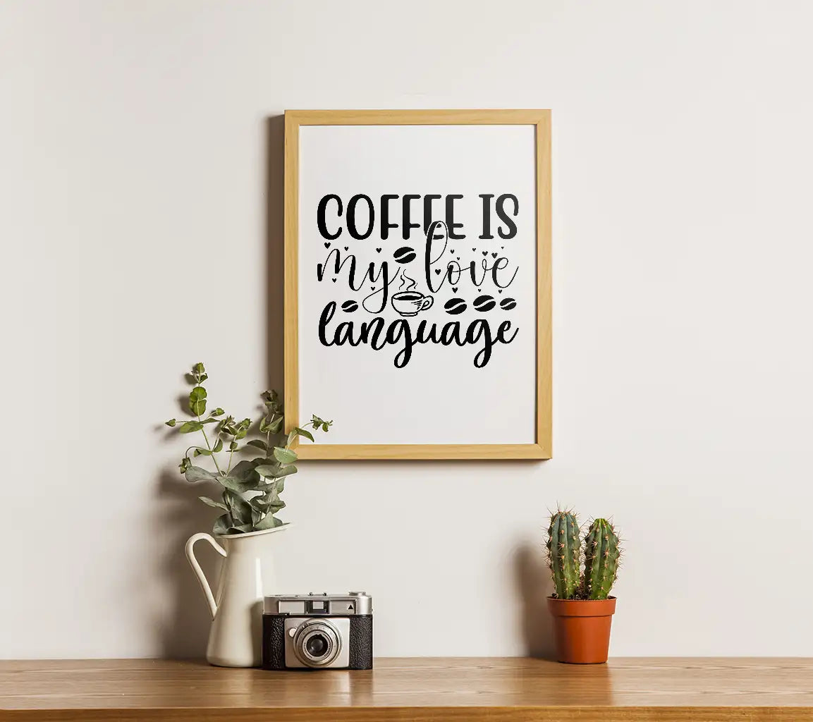 Coffee Love Language SVG Design SVG