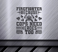 Firefighter Hero SVG Design SVG