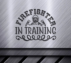 Firefighter in Training SVG Design SVG