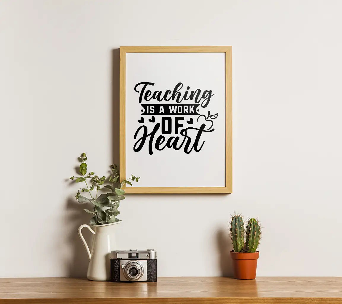 Teaching Is A Work Of Heart SVG SVG