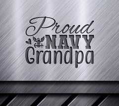 Proud Navy Grandpa SVG SVG