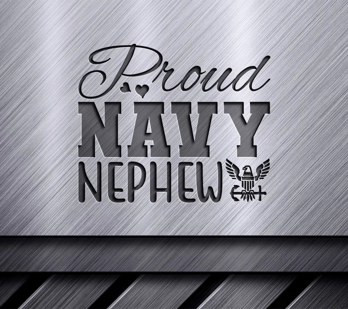 Proud Navy Nephew SVG Design SVG