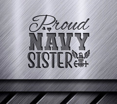 Proud Navy Sister SVG Design SVG