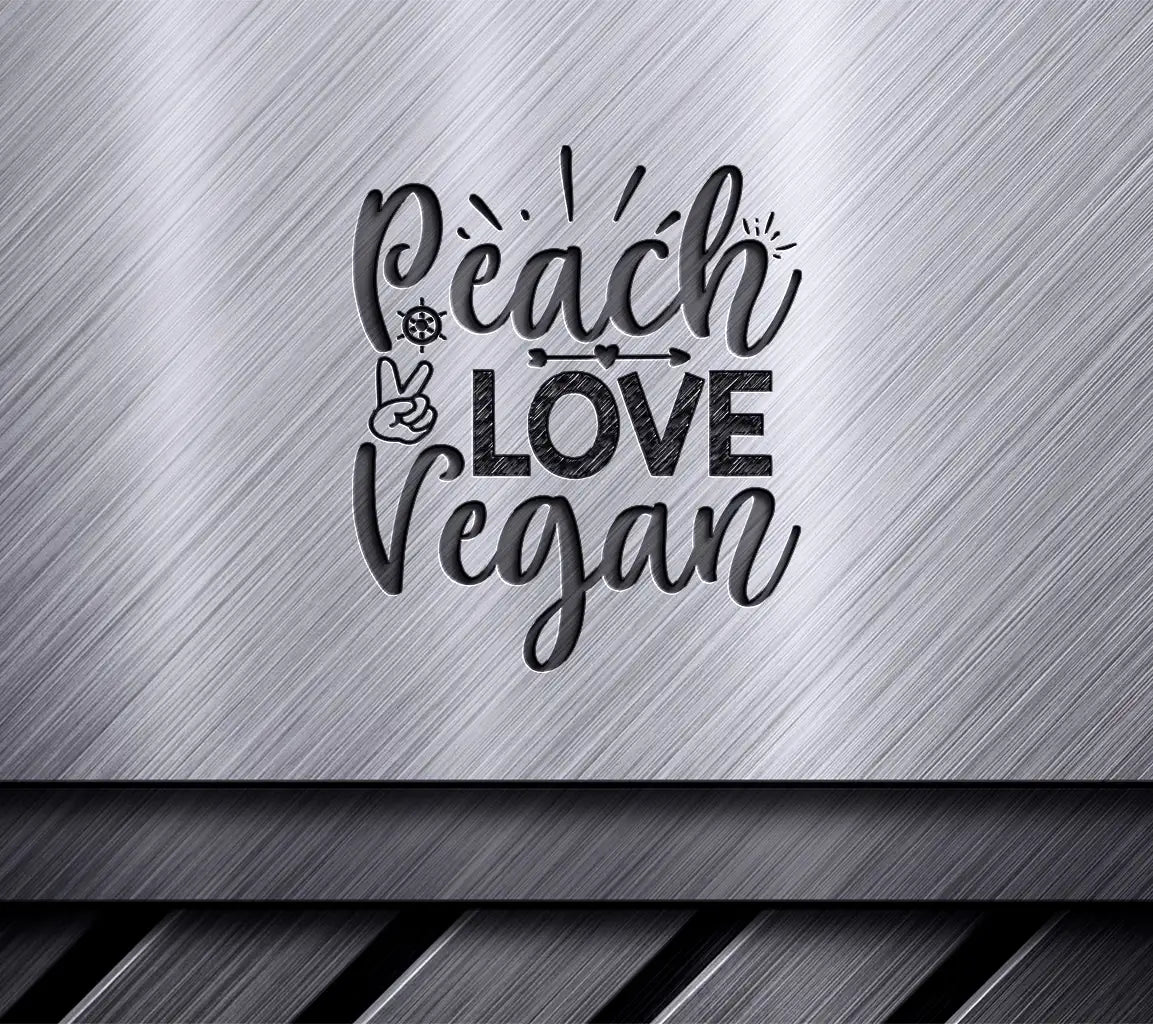 Peach Love Vegan SVG Design SVG