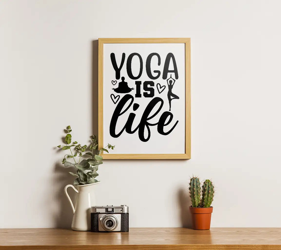 Yoga Is Life SVG Poster SVG