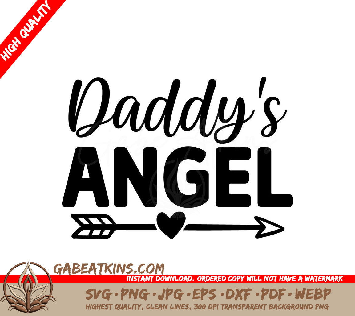 Daddys Angel Arrow SVG SVG