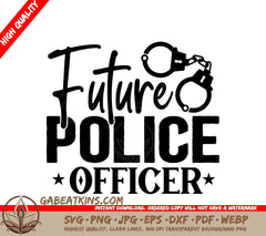 Future Police Officer SVG Design SVG