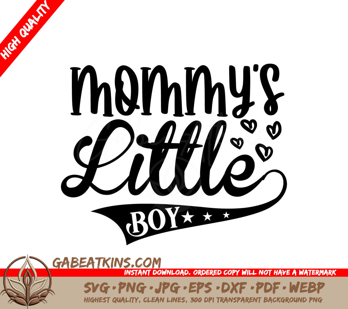 Mommys Little Boy SVG SVG