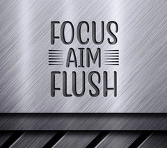 Focus Aim Flush Bathroom SVG SVG