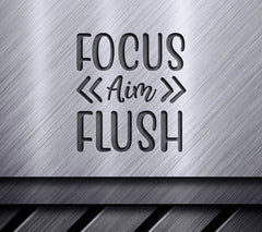 Bathroom Focus Aim Flush SVG SVG